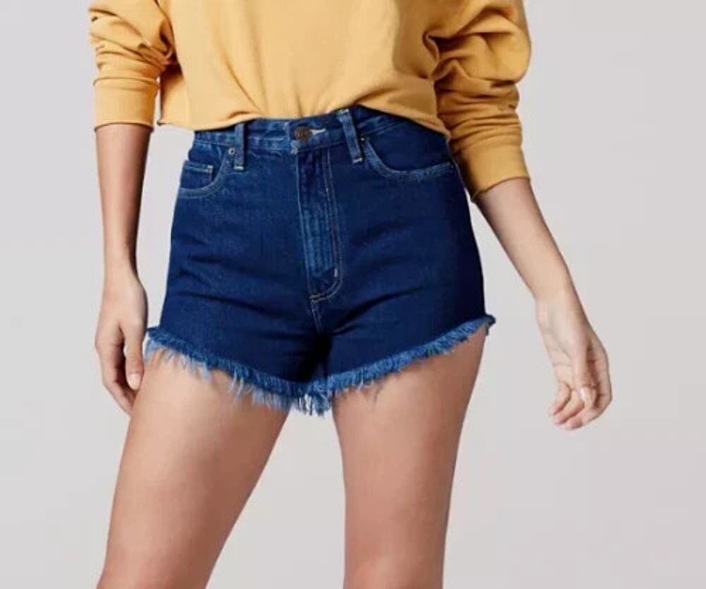 Lee Vintage Dark Denim High Rise Cutoff Shorts NWT Size 33 Modern New